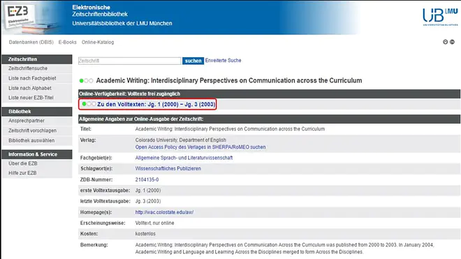 Elektronische Zeitschriftenbibliothek