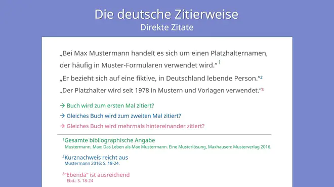 Deutsche Zitierweise,
