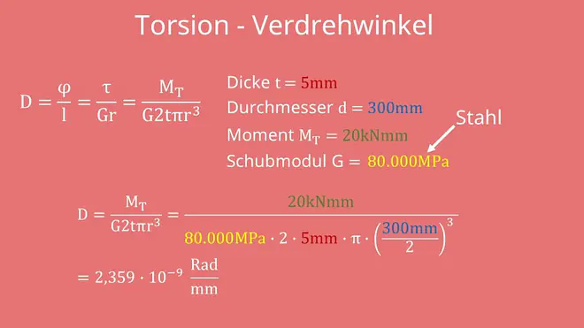 Drillung berechnen 