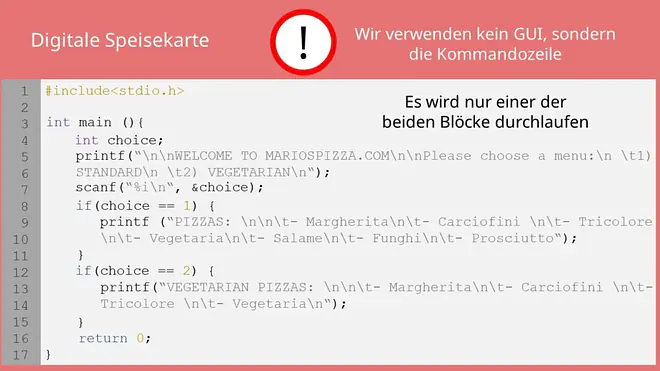 if in C