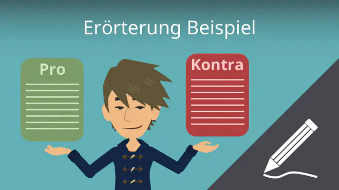 Zum Video: Erörterung Beispiel