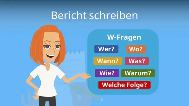 Zum Video: Bericht schreiben