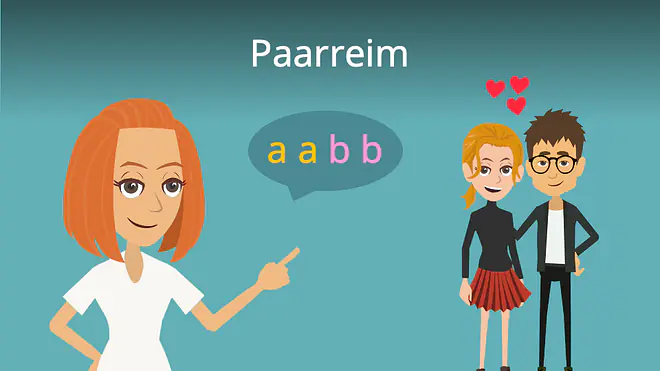 Paarreim, Reimschema, aabb