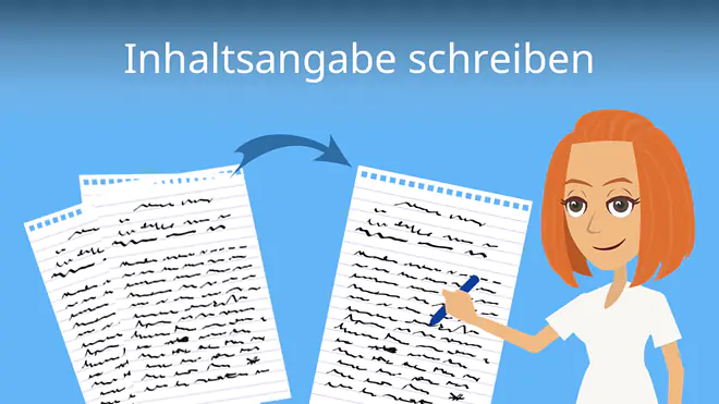 Zum Video: Inhaltsangabe schreiben