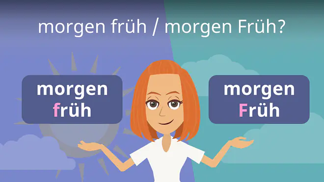 Zum Video: morgen früh / morgen Früh?