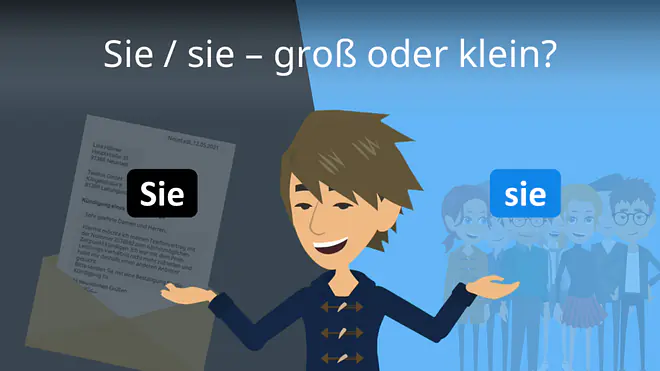 Zum Video: Sie / sie – groß oder klein?