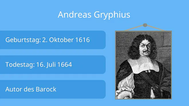 andreas gryphius, barock, literaturepoche, lyrik, barock epoche, schriftsteller, es ist alles eitel