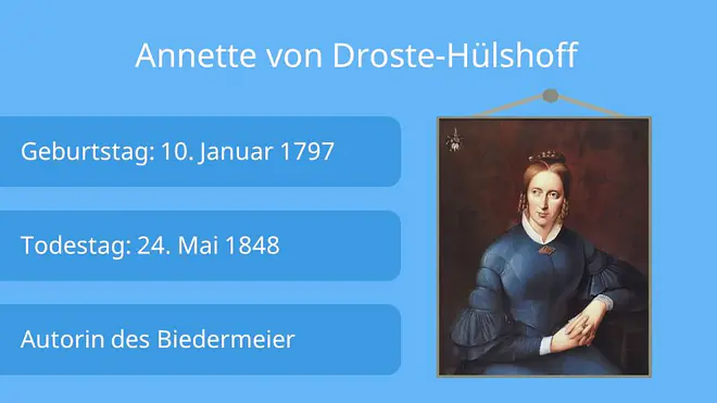 Annette von Droste-Hülshoff, die judenbuche, biedermeier, biedermeier epoche, epoche biedermeier, biedermeier literatur, biedermeier merkmale, biedermeierzeit
