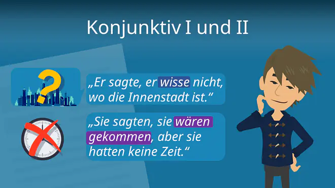 Zum Video: Konjunktiv I und II Übungen