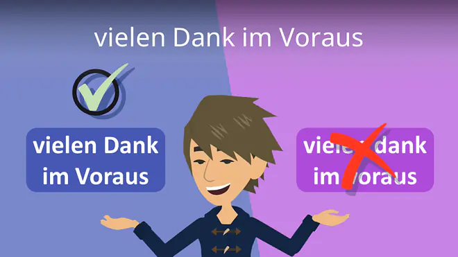 Zum Video: vielen Dank im Voraus