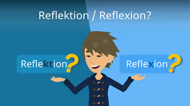 Zum Video: Reflektion / Reflexion?