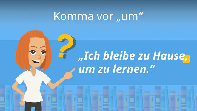 Zum Video: Komma vor "um"