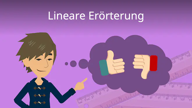 Zum Video: Lineare Erörterung