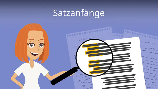 Zum Video: Satzanfänge