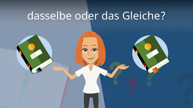 Zum Video: dasselbe oder das Gleiche