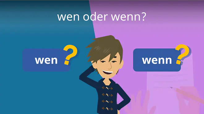 Zum Video: wen oder wenn?