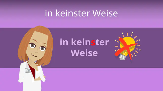 Zum Video: in keinster Weise