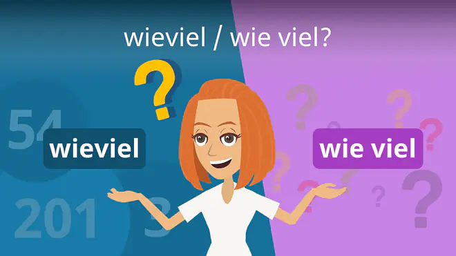 Zum Video: wieviel / wie viel?