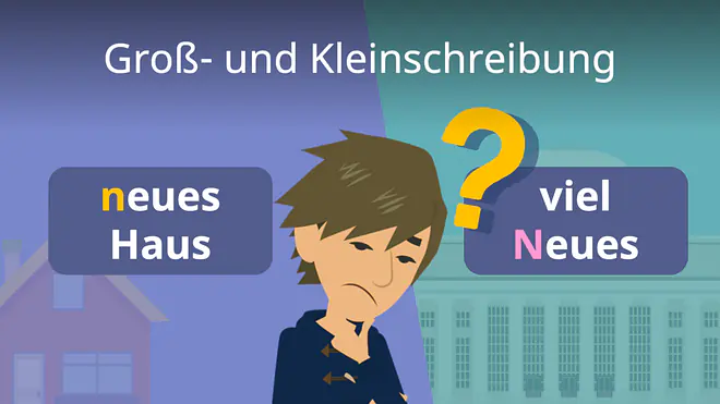 Zum Video: Groß- und Kleinschreibung