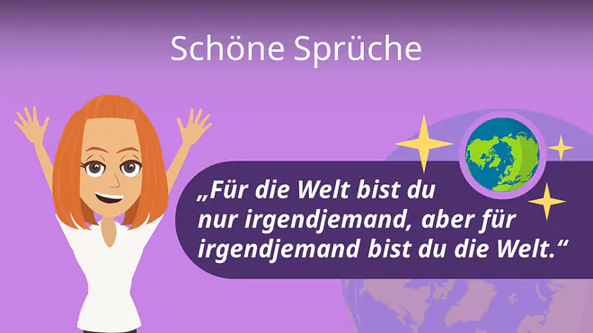 Zum Video: Schöne Sprüche