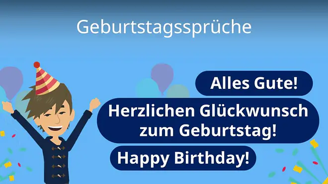 Zum Video: Geburtstagssprüche