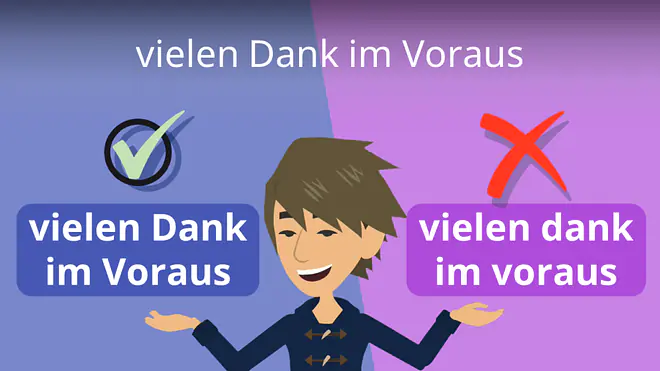Zum Video: vielen Dank im Voraus