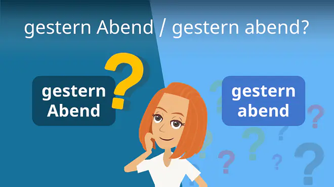 Zum Video: gestern Abend / gestern abend