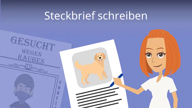 Zum Video: Steckbrief schreiben