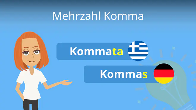 Zum Video: Mehrzahl Komma