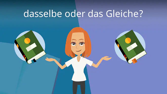 Zum Video: dasselbe oder das Gleiche?
