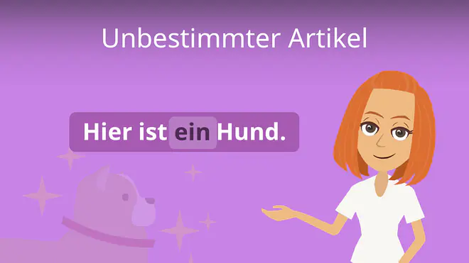 Zum Video: Unbestimmter Artikel