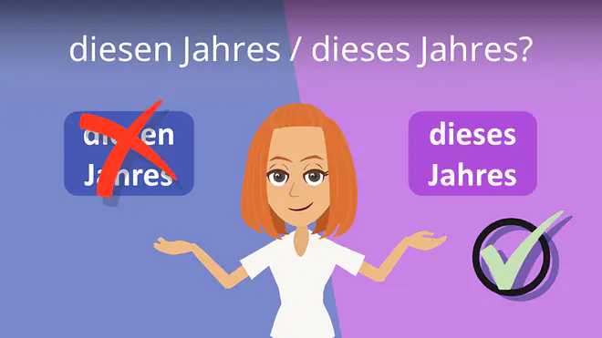 Zum Video: diesen Jahres / dieses Jahres?