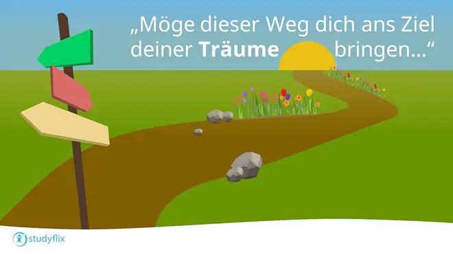 Möge dieser Weg dich ans Ziel deiner Träume bringen...