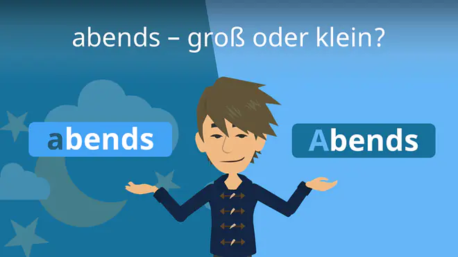 Zum Video: abends - groß oder klein?
