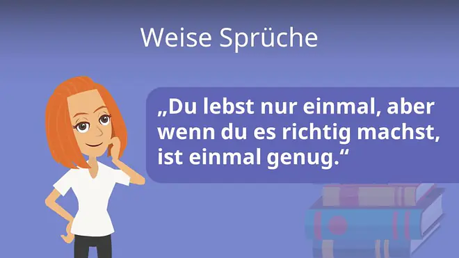 Zum Video: Weise Sprüche