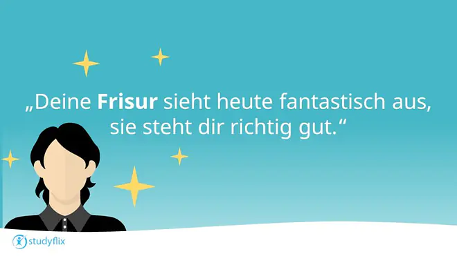 Deine Frisur sieht heute fantastisch aus, sie steht dir richtig gut.