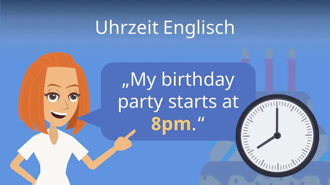 Zum Video: Uhrzeit Englisch