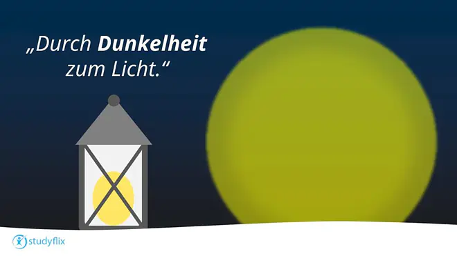 Durch Dunkelheit zum Licht.