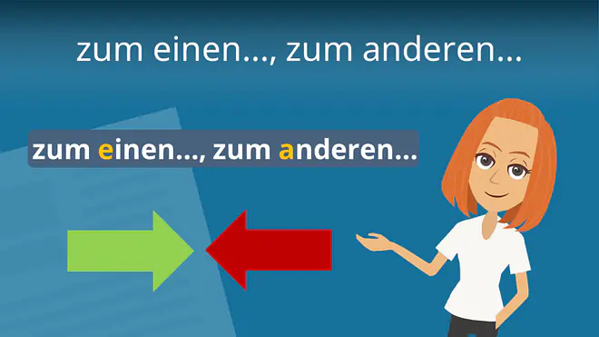 Zum Video: zum einen…, zum anderen…