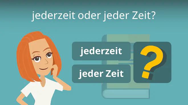 Zum Video: jederzeit oder jeder Zeit?