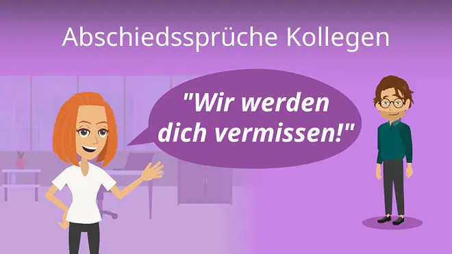 Zum Video: Abschiedssprüche Kollegen