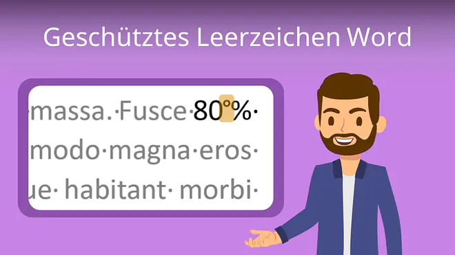 Zum Video: Geschütztes Leerzeichen Word