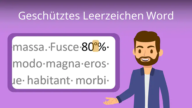 Zum Video: Geschützes Leerzeichen Word