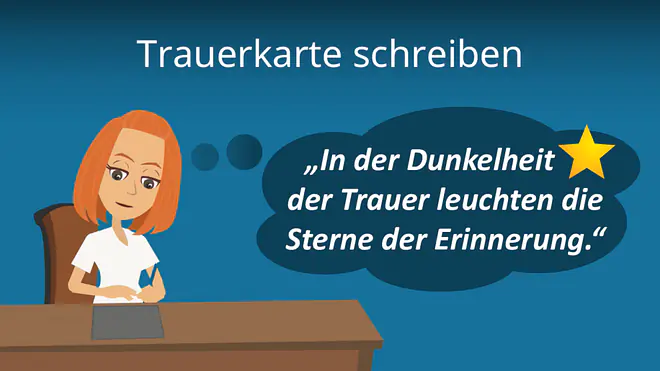Zum Video: Trauerkarte schreiben