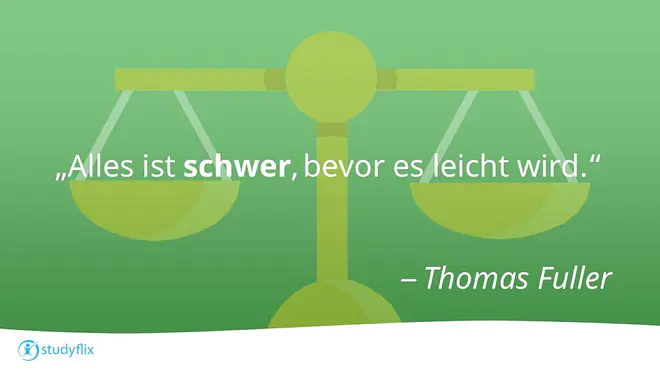 "Alles ist schwer, bevor es leicht wird." – Ein Zitat von Thomas Fuller