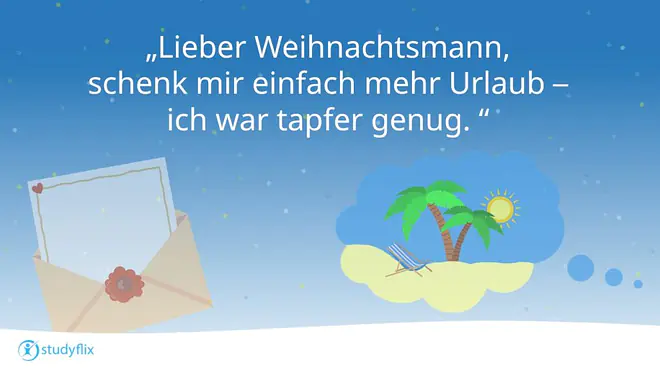 Lieber Weihnachtsmann, schenk mir einfach mehr Urlaub -- ich war tapfer genug.