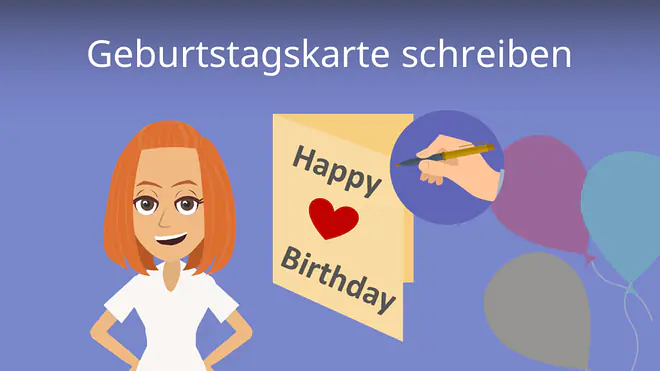 Zum Video: Geburtstagskarte schreiben