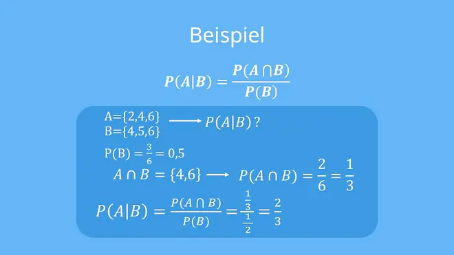 Bedingte Wahrscheinlichkeit berechnen