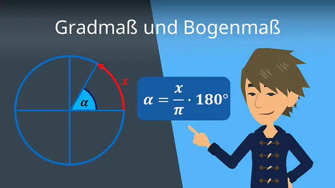 Zum Video: Gradmaß und Bogenmaß