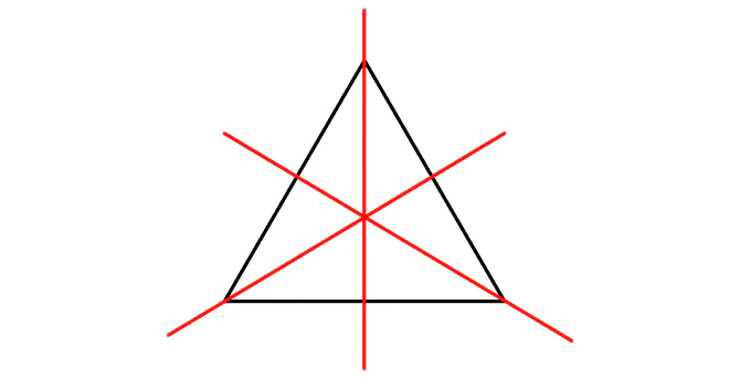 gleichseitiges Dreieck, Dreieck, Symmetrie, Achse, Symmetrieachsen